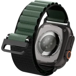 PASEK SPIGEN WBF1 BAND APPLE WATCH 6 / 7 / 8 / 9 / 10 / SE / ULTRA 1 / 2 (44 / 45 / 46 / 49 MM) BLACK/GREEN