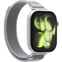 PASEK SPIGEN WBM4 BAND APPLE WATCH 8 / 9 / 10 / 11 / SE (40 / 41 / 42 MM) SILVER