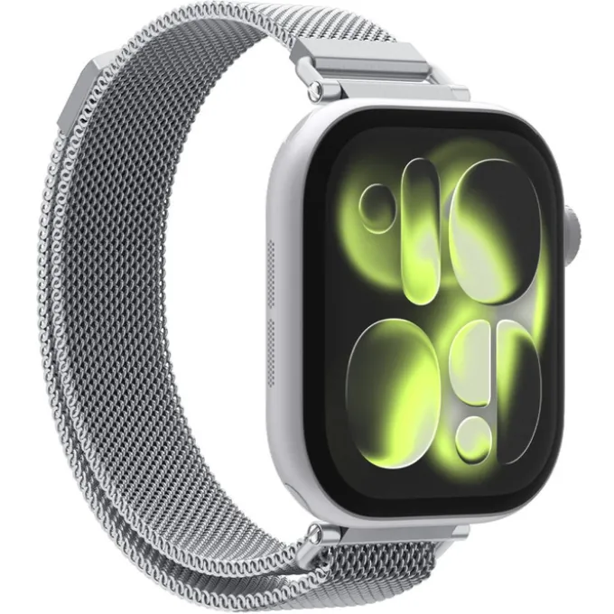 PASEK SPIGEN WBM4 BAND APPLE WATCH 8 / 9 / 10 / 11 / SE (40 / 41 / 42 MM) SILVER