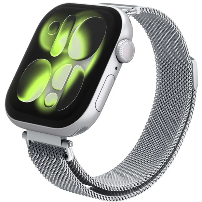 PASEK SPIGEN WBM4 BAND APPLE WATCH 8 / 9 / 10 / 11 / SE (40 / 41 / 42 MM) SILVER