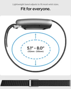 PASEK SPIGEN WHOOP 5.0 FABRIC BAND CZARNY