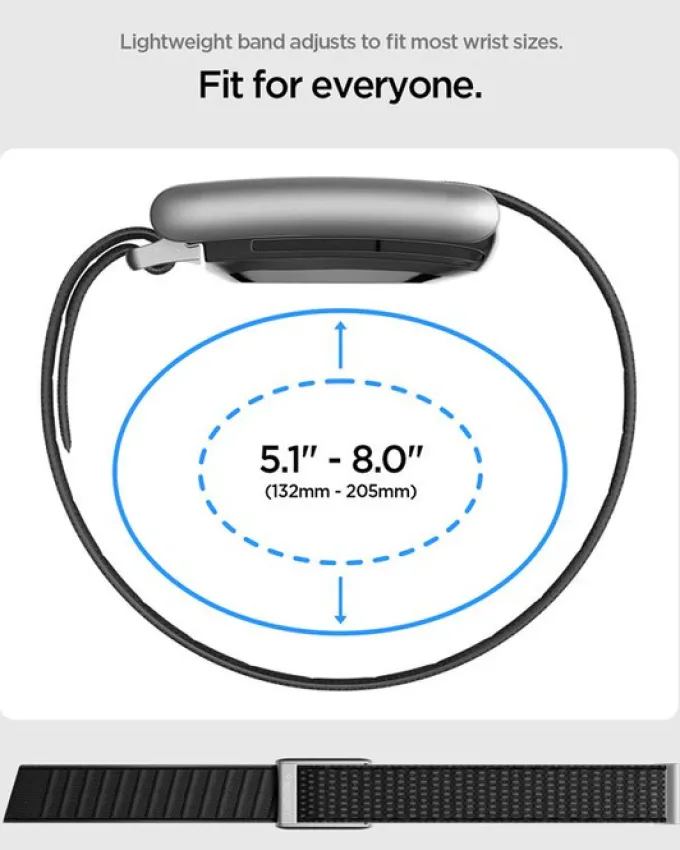 PASEK SPIGEN WHOOP 5.0 FABRIC BAND CZARNY