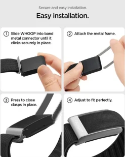 PASEK SPIGEN WHOOP 5.0 FABRIC BAND CZARNY