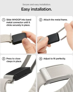 PASEK SPIGEN WHOOP 5.0 FABRIC BAND WBF3 STARLIGHT
