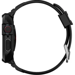 Pasek z Etui SPIGEN Rugged Armor Pro Apple Watch Ultra 9 8 7 SE 2022 42mm 44mm 45mm 49mm Czarny