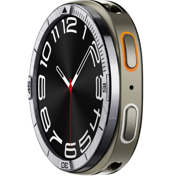 PIERŚCIEŃ ETUI SAMSUNG GALAXY WATCH 8 44 MM SPIGEN BEZEL TUNE PILOT SREBRNY