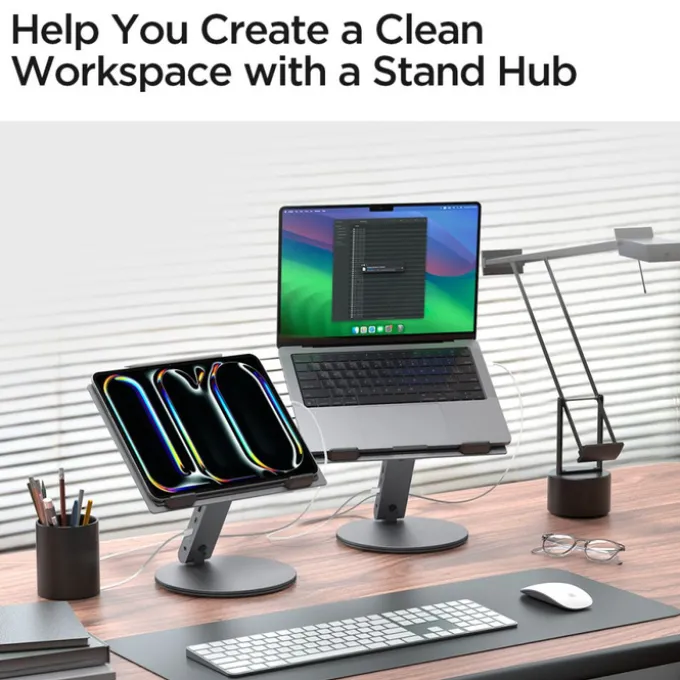 PODSTAWKA NA LAPTOP SPIGEN STAND HUB SPACE GREY