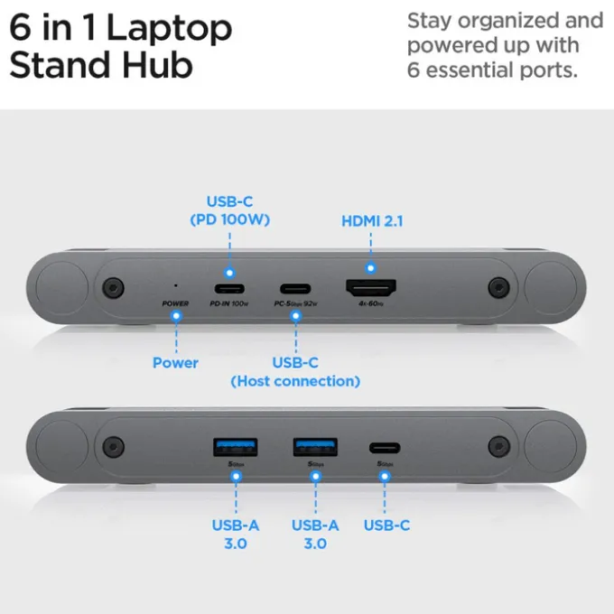 PODSTAWKA NA LAPTOP SPIGEN STAND HUB SPACE GREY