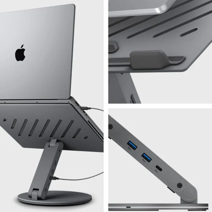 PODSTAWKA NA LAPTOP SPIGEN STAND HUB SPACE GREY