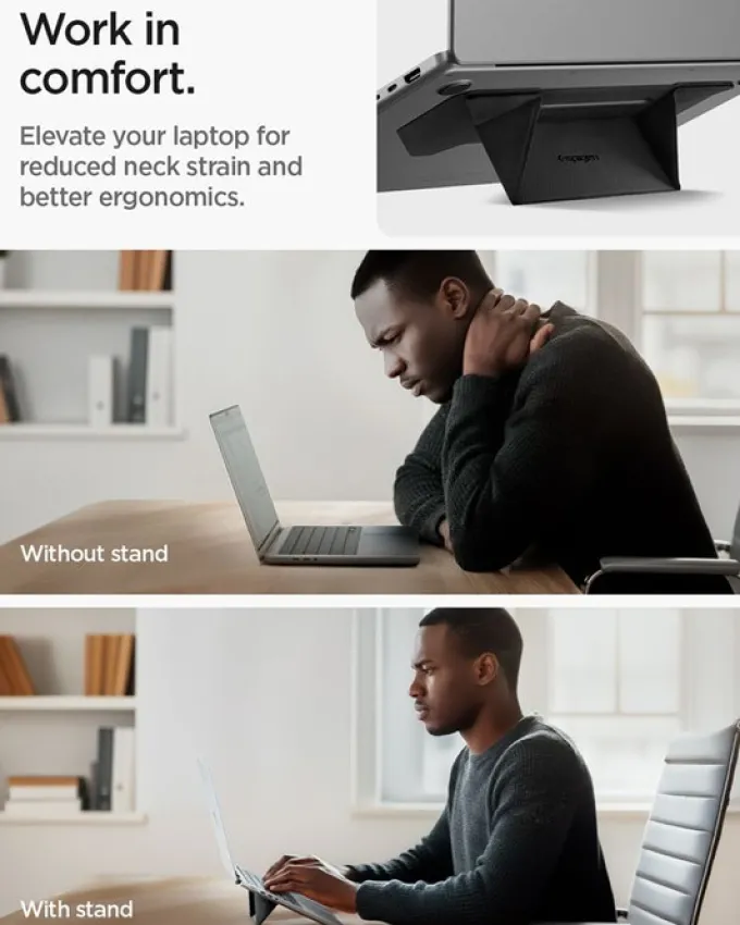 PODSTAWKA POD LAPTOPA SPIGEN SLIMFOLD DO 16 CALI LD201-S3 CZARNA