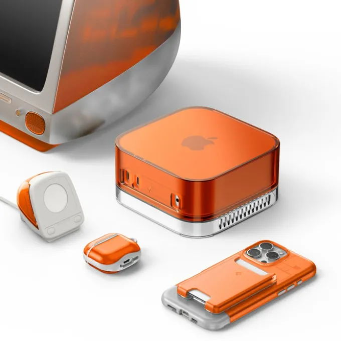 PODSTAWKA SPIGEN CLASSIC C1 APPLE WATCH STAND TANGERINE