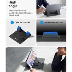 PODSTAWKA SPIGEN LD201-S8 SLIMFOLD LAPTOP & TABLET STAND SPACE GREY