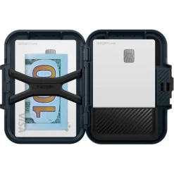 PORTFEL MAGASEF SPIGEN LOCK FIT UNIWERSALNY CARD HOLDER GRANATOWY