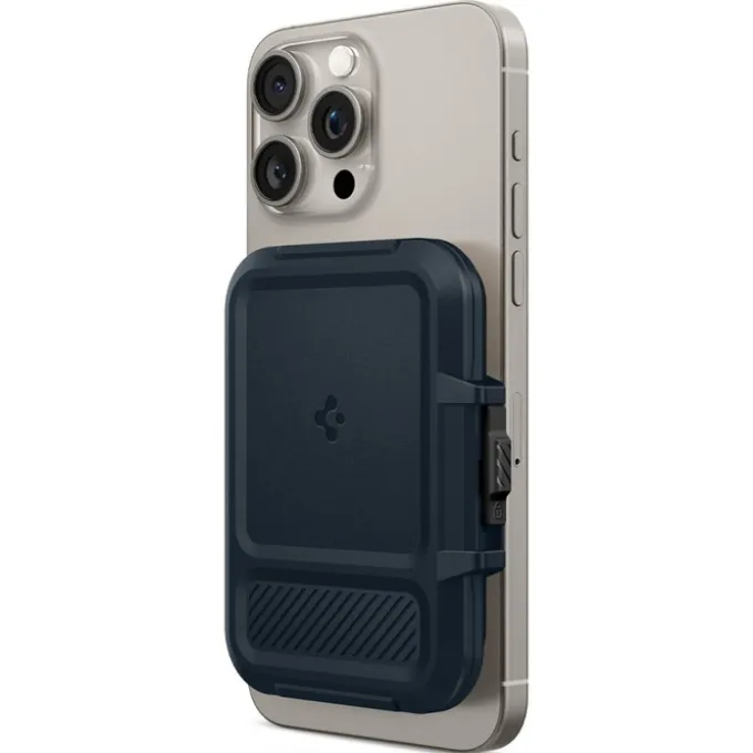 PORTFEL MAGASEF SPIGEN LOCK FIT UNIWERSALNY CARD HOLDER GRANATOWY