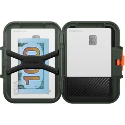 PORTFEL MAGASEF SPIGEN LOCK FIT UNIWERSALNY CARD HOLDER KHAKI ZIELONY