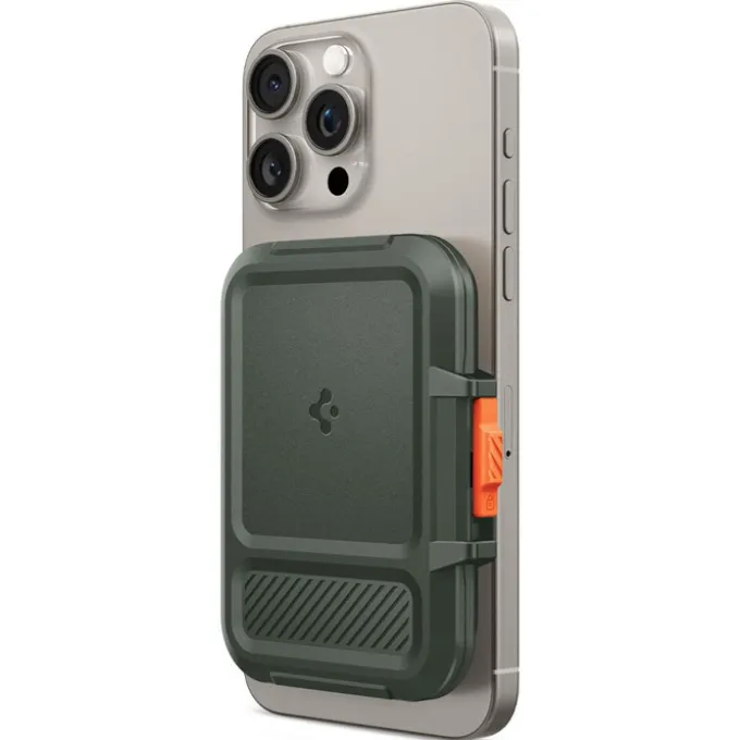 PORTFEL MAGASEF SPIGEN LOCK FIT UNIWERSALNY CARD HOLDER KHAKI ZIELONY