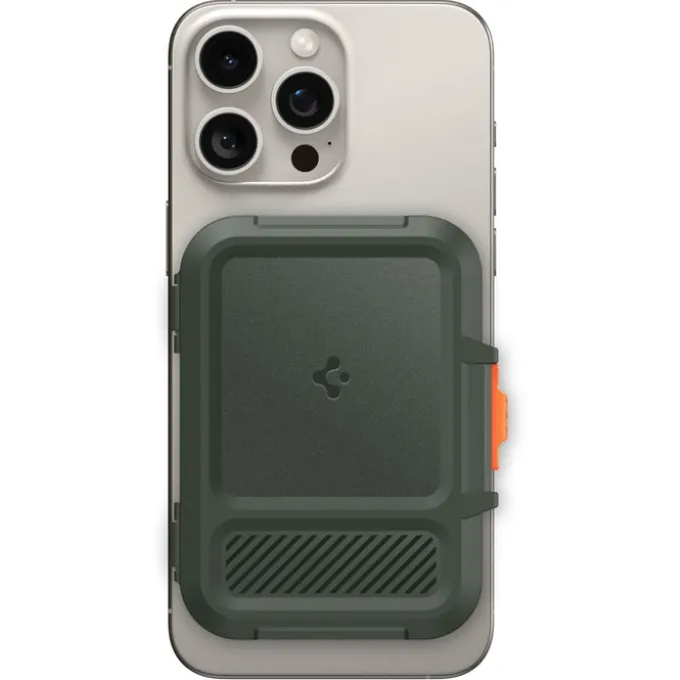 PORTFEL MAGASEF SPIGEN LOCK FIT UNIWERSALNY CARD HOLDER KHAKI ZIELONY