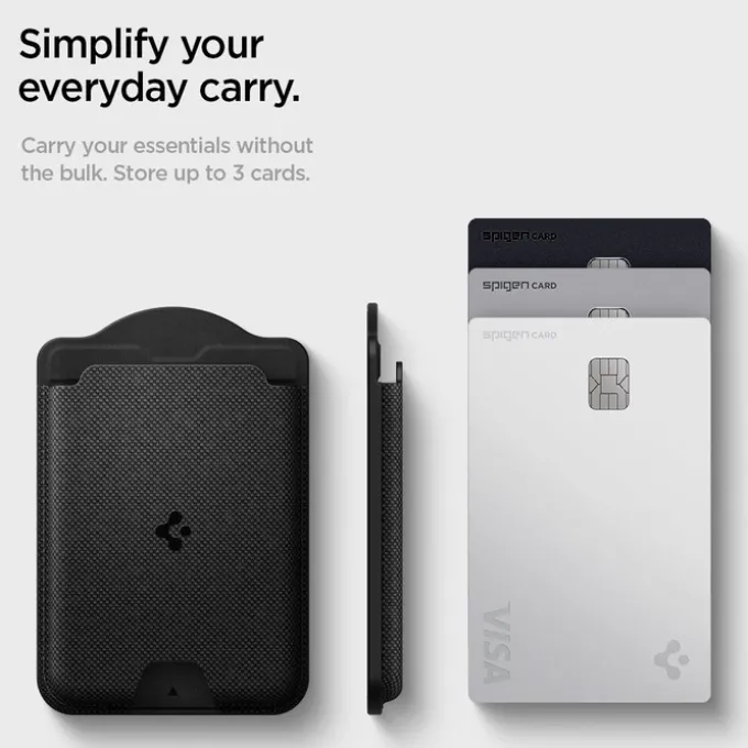 PORTFEL MAGSAFE SPIGEN GALAXY S URBAN FIT MAGNETIC CARD HOLDER CZARNY