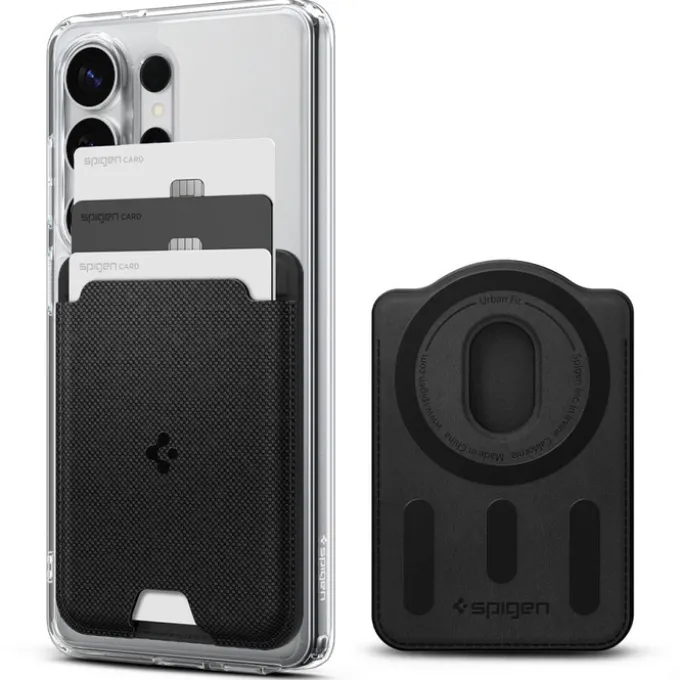 PORTFEL MAGSAFE SPIGEN GALAXY S URBAN FIT MAGNETIC CARD HOLDER CZARNY