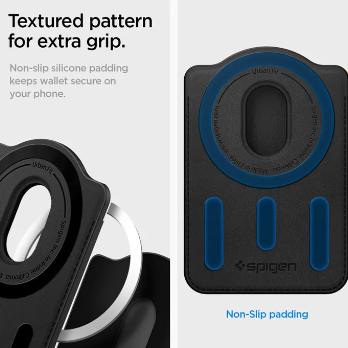 PORTFEL MAGSAFE SPIGEN GALAXY S URBAN FIT MAGNETIC CARD HOLDER CZARNY
