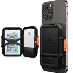 PORTFEL MAGSAFE SPIGEN LOCK FIT UNIWERSALNY CARD HOLDER CZARNY