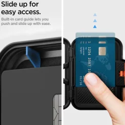PORTFEL MAGSAFE SPIGEN LOCK FIT UNIWERSALNY CARD HOLDER CZARNY