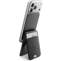 PORTFEL MAGSAFE SPIGEN S314-3 SLIM FOLD UNIWERSALNY CARD HOLDER CZARNY