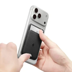 PORTFEL MAGSAFE SPIGEN S314-3 SLIM FOLD UNIWERSALNY CARD HOLDER CZARNY