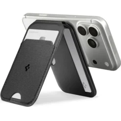 PORTFEL MAGSAFE SPIGEN S314-2 SLIM FOLD UNIWERSALNY CARD HOLDER CZARNY
