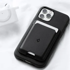 PORTFEL MAGSAFE SPIGEN VALENTINUS UNIWERSALNY CARD HOLDER CZARNY