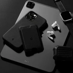 PORTFEL MAGSAFE SPIGEN VALENTINUS UNIWERSALNY CARD HOLDER CZARNY