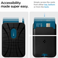 PORTFEL MAGSAFE SPIGEN VALENTINUS 3 KARTY CZARNY
