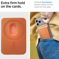 PORTFEL MASAFE SPIGEN VALENTINUS UNIWERSALNY METALLIC ORANGE