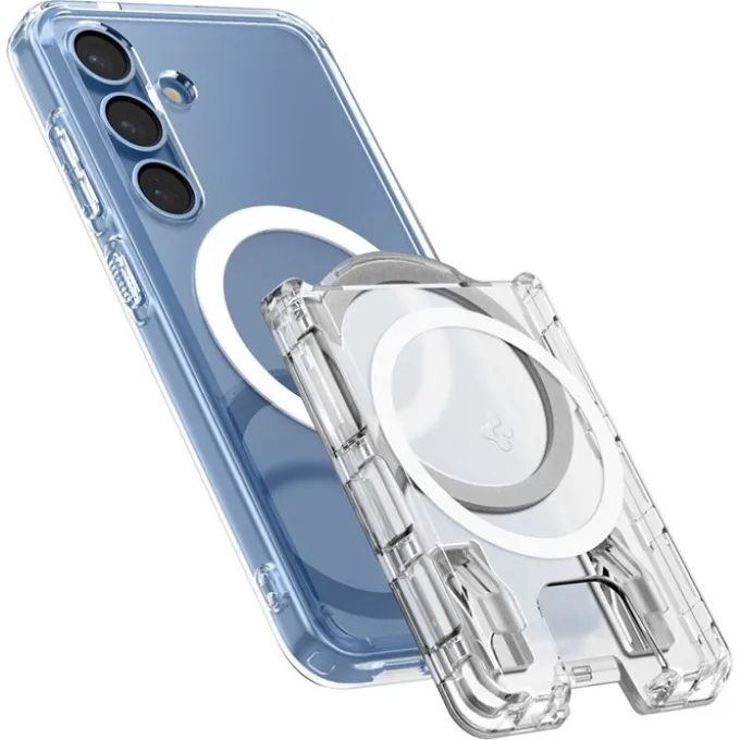 PORTFEL SPIGEN SAMSUNG GALAXY S25 SERIES ULTRA HYBRID WALLET MAGSAFE+ CRYSTAL CLEAR