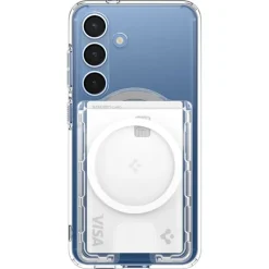 PORTFEL SPIGEN SAMSUNG GALAXY S25 SERIES ULTRA HYBRID WALLET MAGSAFE+ CRYSTAL CLEAR