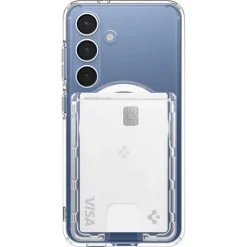 PORTFEL SPIGEN SAMSUNG GALAXY S25 SERIES ULTRA HYBRID WALLET MAGSAFE CRYSTAL CLEAR