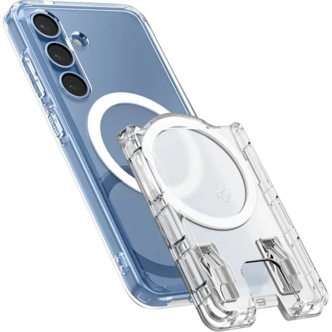PORTFEL SPIGEN SAMSUNG GALAXY S25 SERIES ULTRA HYBRID WALLET MAGSAFE CRYSTAL CLEAR