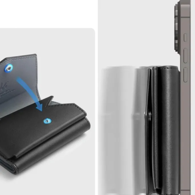 PORTFEL SPIGEN VALENTINUS PRO MAGSAFE WALLET CZARNY