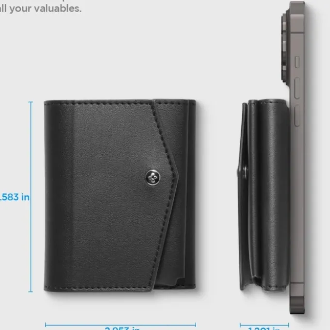 PORTFEL SPIGEN VALENTINUS PRO MAGSAFE WALLET CZARNY
