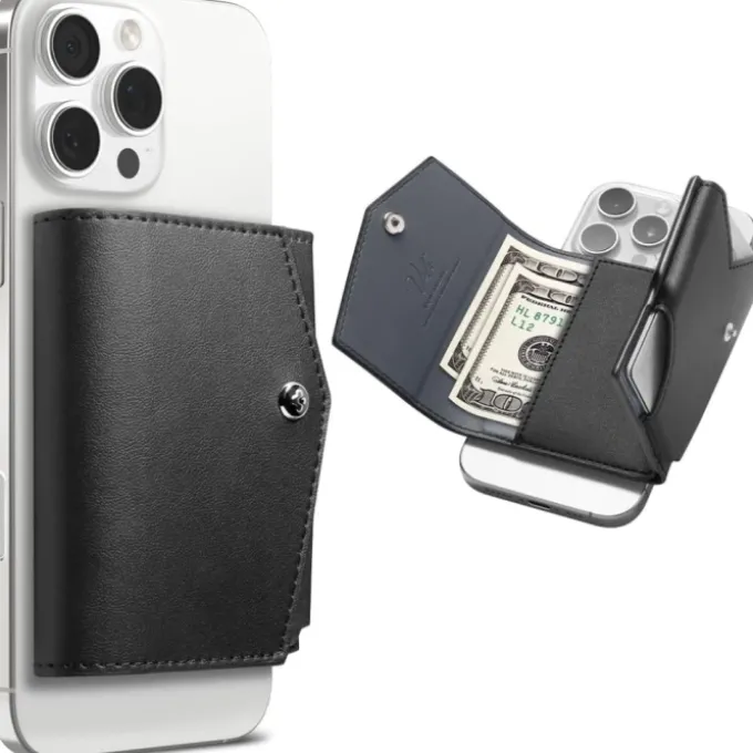 PORTFEL SPIGEN VALENTINUS PRO MAGSAFE WALLET CZARNY