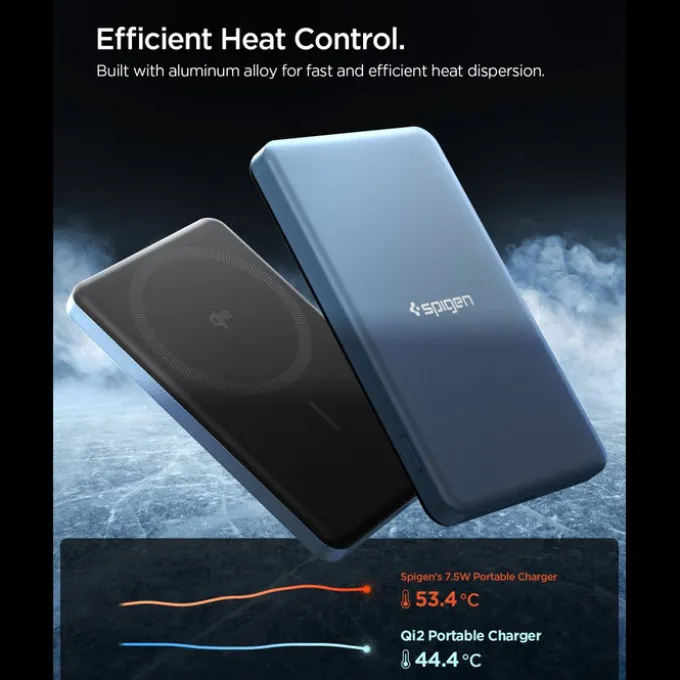 POWERBANK SPIGEN EA2205MQ ESSENTIAL MAGSAFE 5000MAH 22.5W QI2 TEAL BLUE