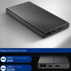 POWERBANK SPIGEN ESSENTAIL EA2210 POWER BANK 10000 MAH 22.5W BLACK