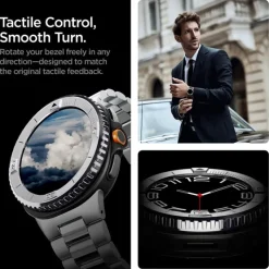 RAMKA SPIGEN SAMSUNG GALAXY WATCH 8 CLASSIC 46MM BEZEL TUNE PILOT SILVER