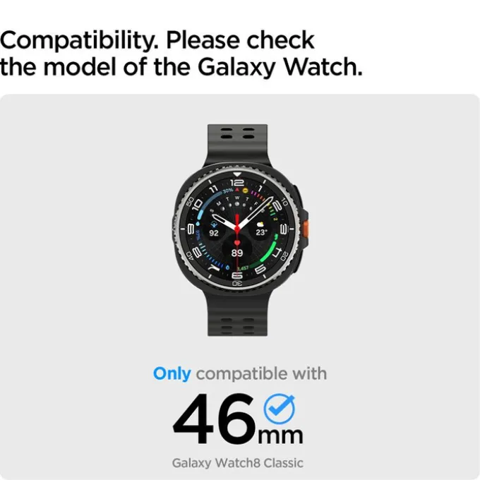 RAMKA SPIGEN SAMSUNG GALAXY WATCH 8 CLASSIC 46MM BEZEL TUNE PILOT SILVER