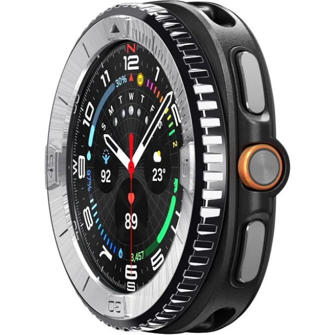 RAMKA SPIGEN SAMSUNG GALAXY WATCH 8 CLASSIC 46MM BEZEL TUNE PILOT SILVER