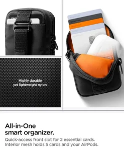 SASZETKA MAGSAFE SPIGEN PORTABLE ORGANIZER POUCH TINTAPZIP MAGSAFE BLACK