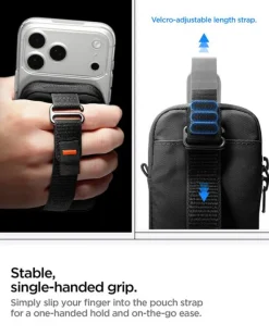 SASZETKA MAGSAFE SPIGEN PORTABLE ORGANIZER POUCH TINTAPZIP MAGSAFE BLACK