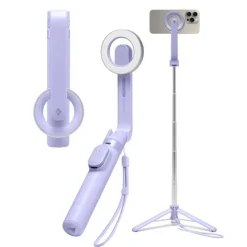 SELFIE STICK SPIGEN S571W MAGSAFE BLUETOOTH STATYW FIOLETOWY