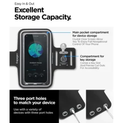 SPIGEN A703 DYNAMIC SHIELD ARMBAND BLACK