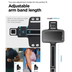 SPIGEN A703 DYNAMIC SHIELD ARMBAND BLACK